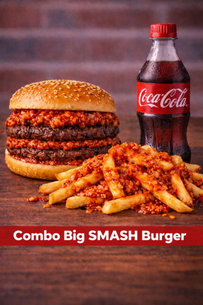 Combo Big SMASH Burger 250g (Doble)