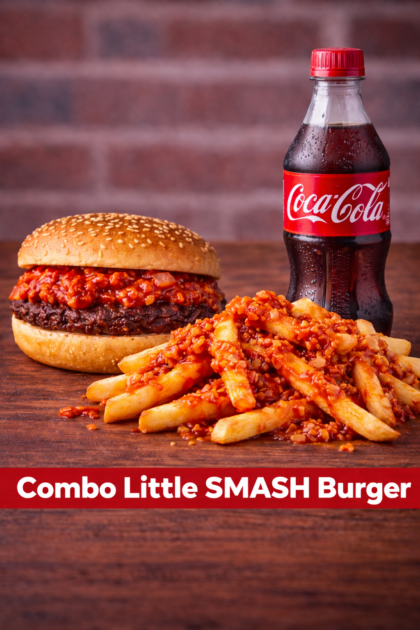 Combo Little SMASH Burger 125g (Sencilla)